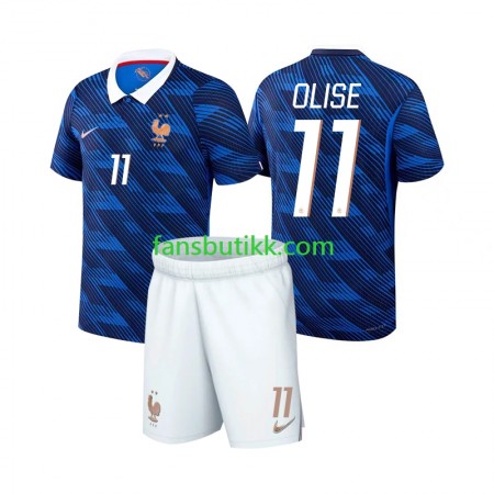 Fotballdrakt Frankrike Michael Olise 11 World Cup Barn Hjemmetrøye 2026 Kortermet